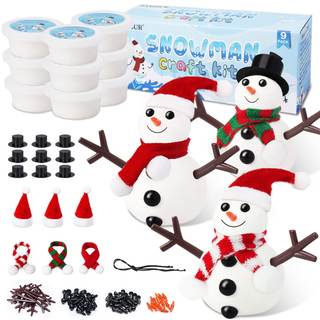 BANBBUR 9 Pack Build a Snowman Kit, Christmas Stocking Stuffers for Kids | Christmas…