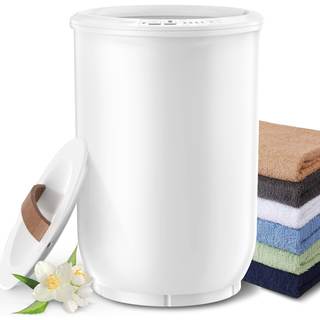 FLYHIT Large Towel Warmer for Bathroom - Heated Towel Warmers Bucket, Wood Handle, Auto…