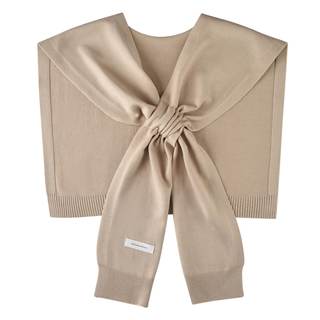WaJuemy Women's Sweater Shawl Wraps Sleeves Knitted Collar Sweater Scarf Top Casual…