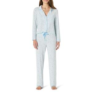 Amazon Essentials x Sofia Grainge Mommy and Me Long Sleeve Pajama Set Women's Collar…