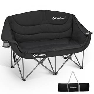 KingCamp Double Camping Chair, Oversized 880lbs Heavy Duty Loveseat XL | Portable Folding…