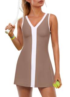 ReachMe Womens Tennis Dresses with Shorts Golf Outfits Athletic Dresses Active Workout…