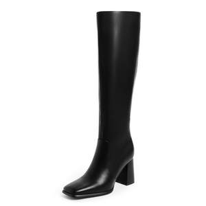 Modatope Knee High Boots Women Square Toe Chunky Heel Fashion Tall Boots | Block Heel…