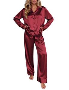 Ekouaer Silk Pajamas for Women Long Sleeve 2 Piece Lounge Set Fall Pjs | Soft Satin Pjs…