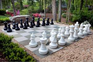MegaChess Giant Chess Set with 25" Tall King, Durable, All-Weather Indoor/Outdoor