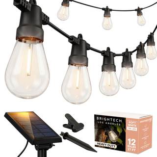 Brightech Ambience Pro Solar String Lights, Commercial Grade 27 ft Bright 27 Feet