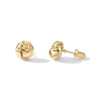 PAVOI 14K Gold Plated 925 Sterling Silver Post Love Knot Stud Earrings | Gold Earrings…