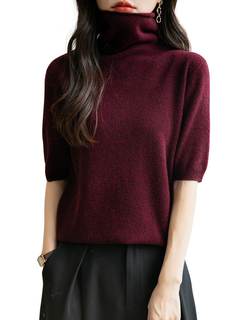 Chanyarn Women's Turtleneck 100% Merino Wool Spring Fall Winter First-Line Ready to Wear…