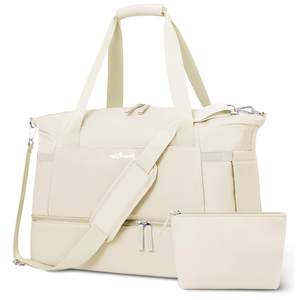 Gym Bag for Women, Personal Item Travel Bag with Shoes Compartment for Trip | Weekender…