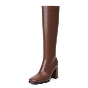 Modatope Knee High Boots Women Square Toe Chunky Heel Fashion Tall Boots | Block Heel…