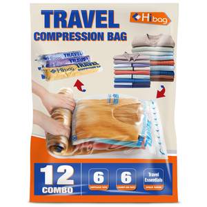 Compression Bags for Travel Essentials, Roll Up Bags No Vacuum Needed | for Cruise…