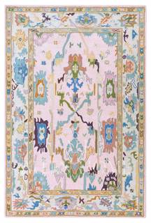 Allen Home Hand Tufted Oushak Wool Rugs - Pastel Ushak Area Carpets Suitable for Living…
