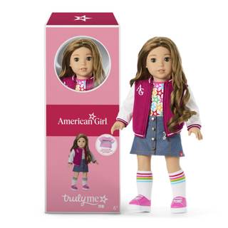 American Girl, Truly Me 18-inch Doll #118 with Hazel Eyes, Wavy Dark-Brown Hair with…