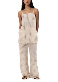 calbatic Polka Dot 2 Piece Sets for Women Summer Camisole and Pants Lounge Sets Vacation…