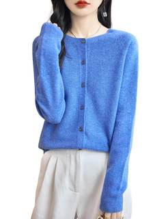 Chanyarn Women's Crewneck 100% Merino Wool Sweater 2025 Spring Fall Solid Long Sleeve…