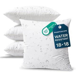 Phantoscope Outdoor Pillows Waterproof 18x18 Outdoor Pillow Inserts 4 Pack | Outdoor…
