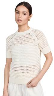 Varley Women's Alva Knit Tee Small Egret