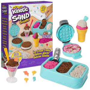 Kinetic Sand Scents Ice Cream Treats, Moldable Sand Sensory Toys, Ages 3+ | Swirl…