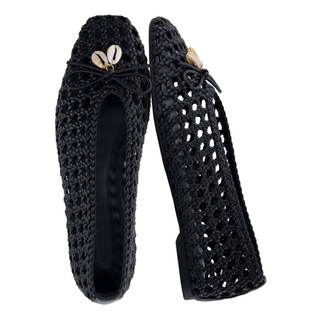 CUSHIONAIRE Witty Hand Woven Ballet Flats for Women, Comfortable Pointed Toe Flat Shoes…