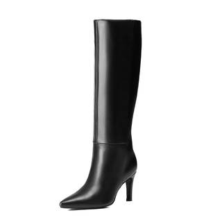 Reitoye Knee High Boots Women Pointed Toe Stiletto Tall Zipper Dress Boots | Sexy Going…