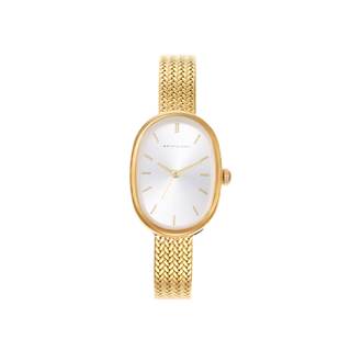 Oval Womens Watch Vintage Style Interchanageable Band Adjustable Easy Read Analog Gold