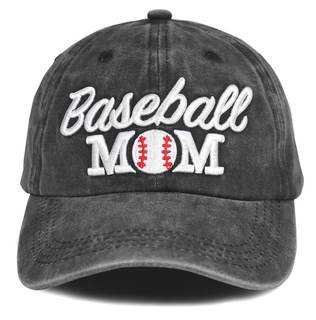 Distressed Baseball Mom Dad Hat for Women, Adjustable Washed Embroidered Baseball Cap for…