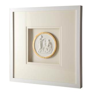 Sculpture Wall Art,French Vintage Decor with Framed,Aesthetic Gold Paintings for Home…