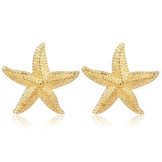 Gold Starfish Statement Earrings Boho Beach Jewelry for Women | Oversized Large & Small…