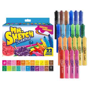 Mr. Sketch Scented Markers, Chisel Tip, Assorted Colors, 22 Count - Fun for Kids…