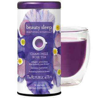 The Republic of Tea Beautifying Botanicals Beauty Sleep Herbal Tea, 36 Ct | Caffeine…