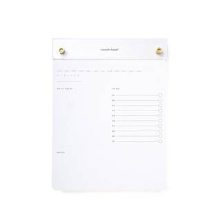 russell+hazel Acrylic Drafter's Tablet with Gold Details, Clear | Keeps notes & lists…