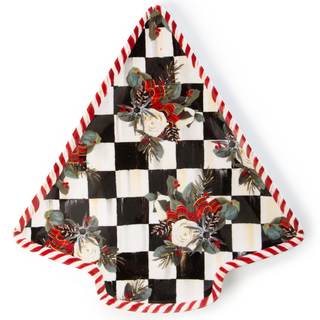 MACKENZIE-CHILDS Ceramic Cookie Plate, Christmas Candy and Cookie Platter, Scottish…