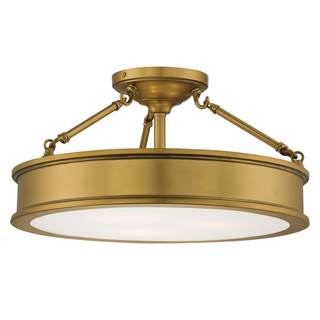 Minka Lavery 4177-249 Harbour Point Semi-Flush, 3-Light, 300 Total Watts, 19-in H x…