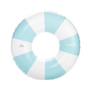FUNBOY Giant Vintage Stripe Inflatable Tube Pool Float with Cup Holder 48" Large Pool…