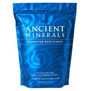Ancient Minerals Magnesium Bath Flakes, Epsom Salt Alternative, 8lb | Pure Zechstein…
