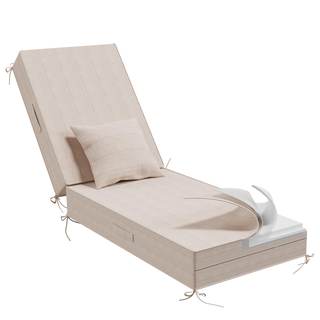5" Chaise Lounge Cushions Outdoor with Pillow, Water Fade Resistant | Olefin Weather…