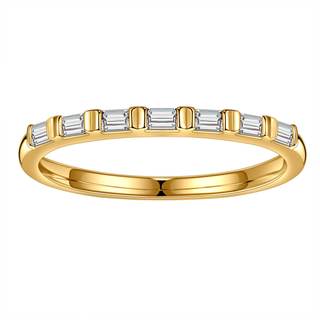 SMILEST 2MM Baguette Moissanite Wedding Band, 925 Sterling Silver Ring | Lab Created…