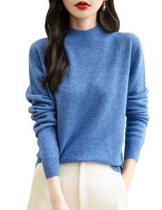 Chanyarn Women's 100% Merino Wool Seamless Sweater Mock Neck First-Line Ready to Wear…