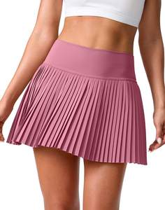 SANTINY Pleated Tennis Skirt for Women with Pockets Shorts Women's High Waisted…