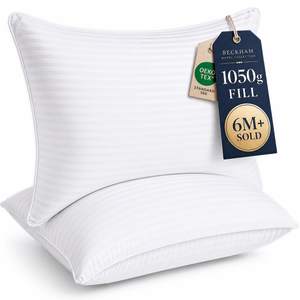 Beckham Hotel Collection Bed Pillows Standard/Queen Size Set of 2 | Original Soft Down…