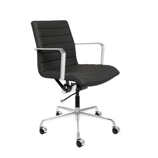 Laura Davidson Furniture SOHO II Ribbed Office Chair - Mid Back Desk Chair, Ergonomically…