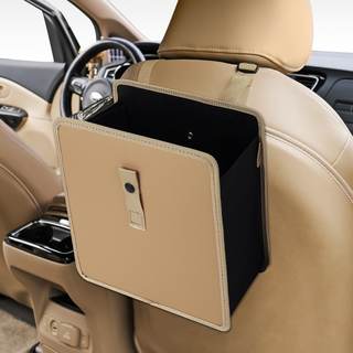 KMMOTORS Jopps Premium Car Trash Can – Foldable Bin with Strap, PU Leather & Oxford…