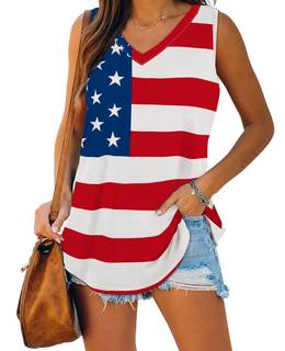 XIEERDUO Womens Tank Tops V Neck Basic Solid Color Casual Flowy Summer Sleeveless Small…