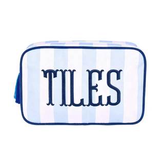 Empty Mahjong Tile Bag with Zipper, Thickened Stripes Storage Pouch for 166 American…