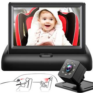 Baby Car Mirror with 4.3'' HD Night Vision Function Display, Safety Car Seat Camera with…