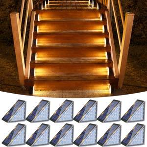 VOLISUN Solar Step Lights for Outside 12 Pack, Solar Stair Lights Outdoor | Waterproof…