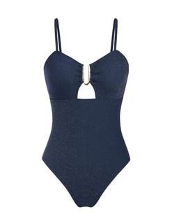 ZAFUL Women's One Piece Swimsuit Ribbed Bathing Suit Tummy Control Swimwear | Scoop Neck…