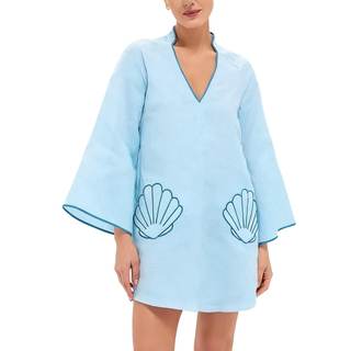 VAOYIU Summer Dresses for Women Boho Shell Embroidered Mini Dress | Loose Fit Babydoll V…