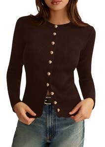 PRETTYGARDEN Women's Fall Lightweight Cardigan Sweaters | Button up, Soft Ribbed Knit…