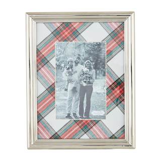 Mud Pie Metal Tartan Frame; 4x6